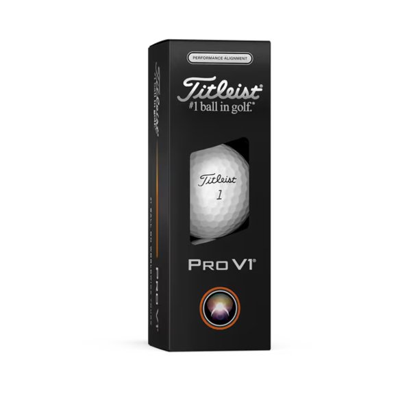 Titleist Pro V1 AIM Performance - svart siktlinje på förpackningen