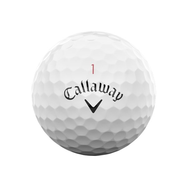 Callaway Chrome Tour X White - golfboll med Callaway-markering