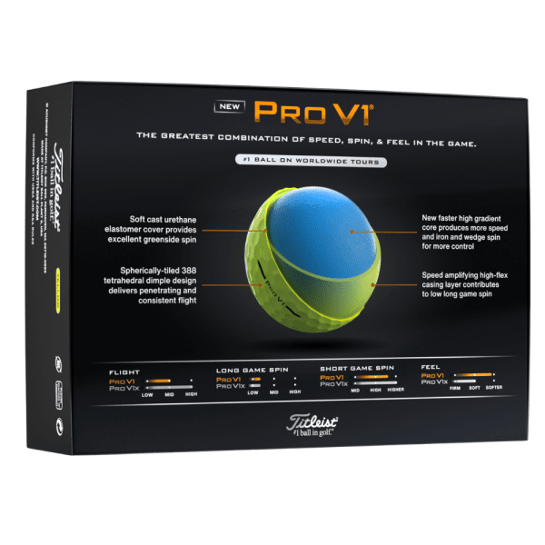 Titleist ProV1 2025 Yellow